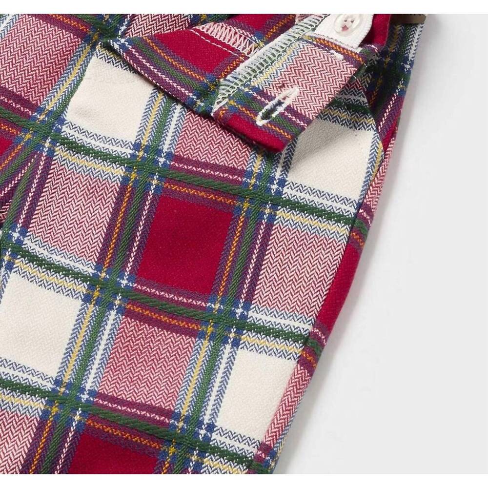 NEW MAYORAL kids' baby plaid trouser in red multi - Picture 2 of 2